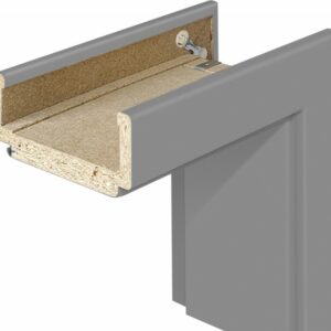 Borne Zarge Lack edelgrau 73,5 x 30 cm DIN rechts Röhrenspan