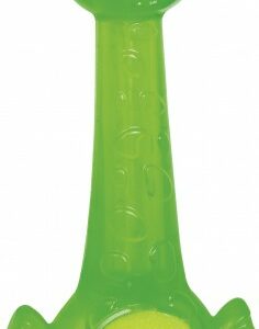Nobby Hundespielzeug TPR Giraffe mit Tennisball grün 27 cm
