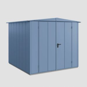 EcoStar Gerätehaus Elegant-S Typ 2 taubenblau 2 flg 258,8 x 247,7 x 216 cm