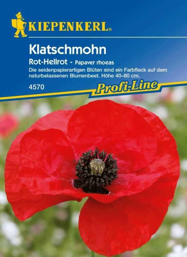 Kiepenkerl Klatschmohn Rot-Hellrot Papaver rhoeas, Inhalt: 3 - 5 m²