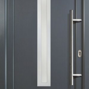 Meeth Haustür Signum Aluminium Modell 70 108 x 208 cm, DIN rechts, weiß/titan