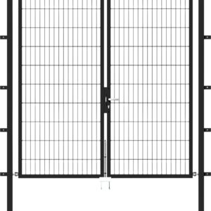 Alberts Stabgitter Doppeltor Flexo 200 x 200 cm 6/5/6 anthrazit zE