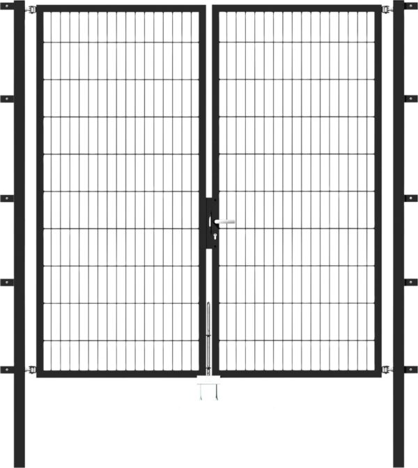 Alberts Stabgitter Doppeltor Flexo 200 x 200 cm 6/5/6 anthrazit zE