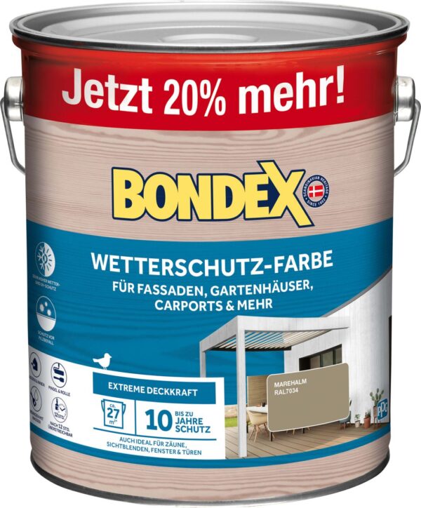 Bondex Wetterschutzfarbe marehalm 3 L