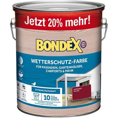 Bondex Wetterschutzfarbe purpurrot 3 L