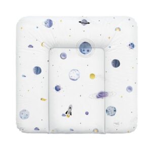 CEBA BABY Wickelauflage Weiche Baby Wickelunterlage 75 x 72 cm / 85 cm x 75 cm, Wickeltischauflage für Baby - abwaschbar - wasserdicht - Made in EU