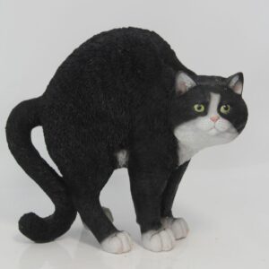 Dekofigur Katze schwarz 28,5 x 15,5 x 31,5 cm