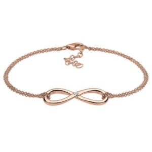 Elli DIAMONDS Armband Infinity Ewig Diamant (0.03 ct) 925 Silber