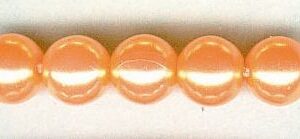 Glorex Wachs Perlen 6 mm 60 Stück, orange