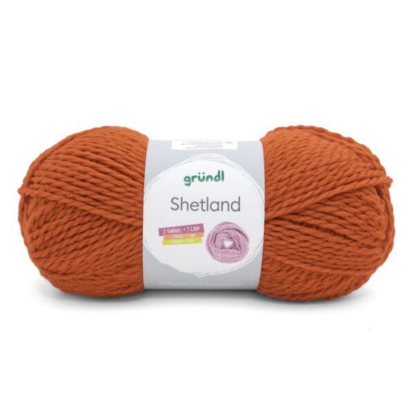 Gründl Wolle Shetland,100 g, orange