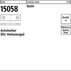 Halter 100er Pack Achshalter DIN 15058 20x 5 Stahl 50 StückDIN 15058 Stahl A, Reyher