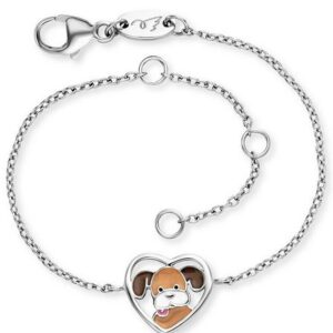 Herzengel Armband Herz mit Hund, HEB-DOG-HEART