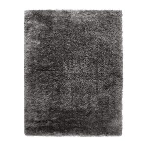 Hochflor-Teppich Wohnzimmer Hochflor Teppich Shaggy Sehr Soft Und Weich Unifarben Anthrazit, TT Home, rechteckig, Höhe: 64 mm
