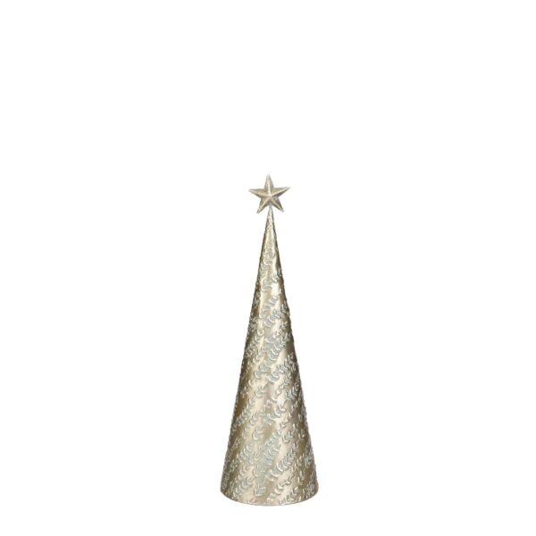 House of Seasons Weihnachtsbaum gold 39,5 x 12 cm