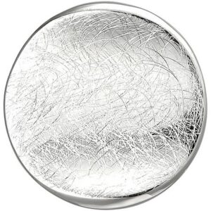 JOBO Kettenanhänger Anhänger rund, 925 Silber eismatt