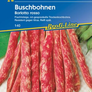 Kiepenkerl Buschbohne Borlotto Rosso