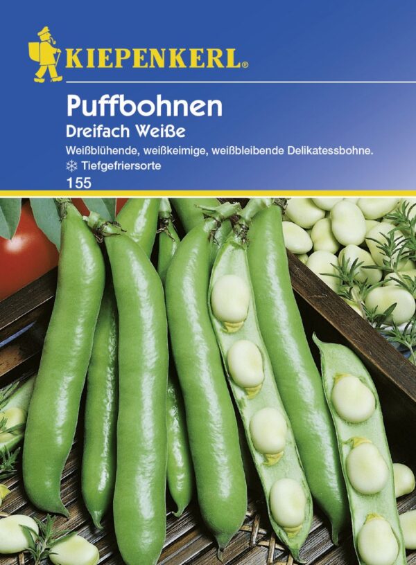 Kiepenkerl Puffbohne Dreifach Weiße ca. 5 lfd. Meter