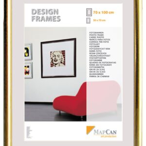 Kunststoff Bilderrahmen Design Frames gold, 50 x 70 cm