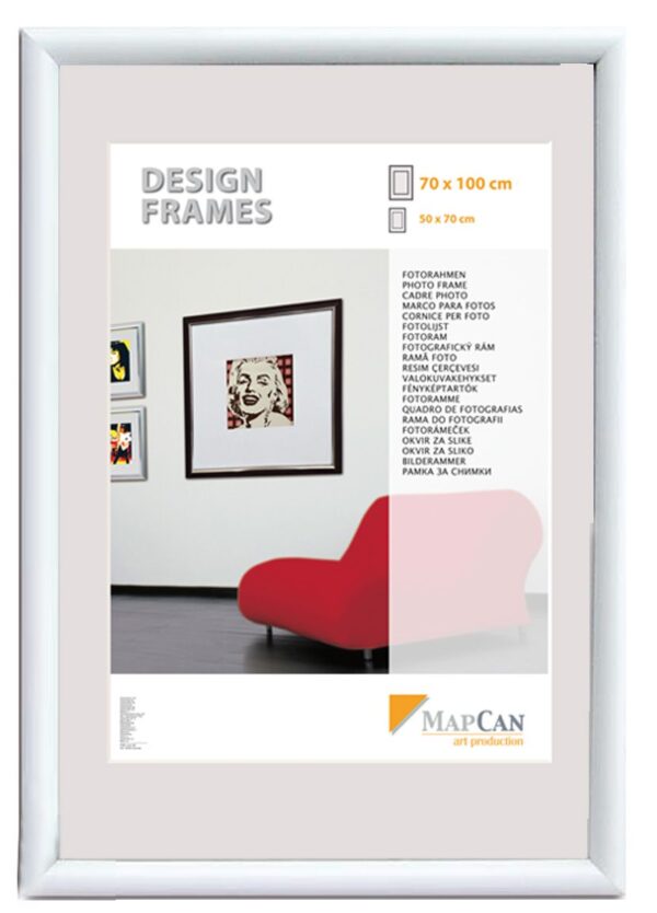 Kunststoff Bilderrahmen Design Frames weiß, 50 x 60 cm