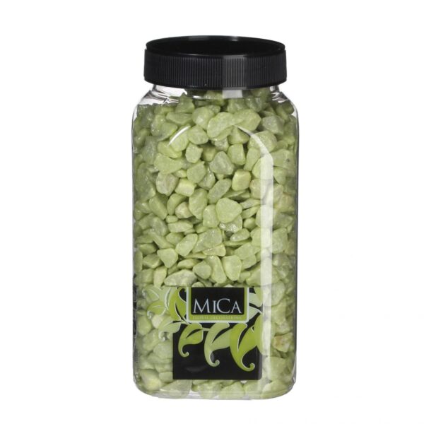 Mica Dekorative Steine lime 650 ml 1 kg