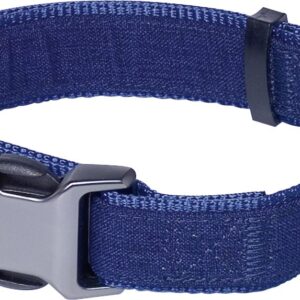 Nobby Halsband Linen Deluxe L 40-55 cm B 25 mm blau