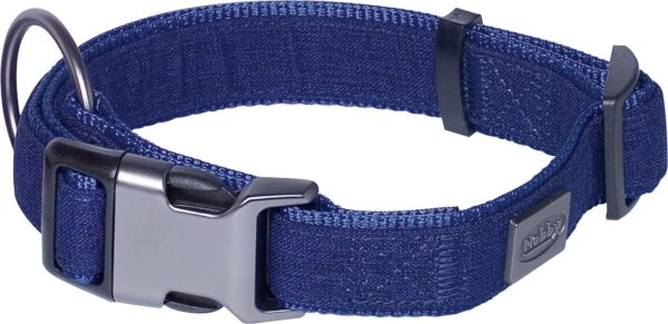 Nobby Halsband Linen Deluxe L 40-55 cm B 25 mm blau