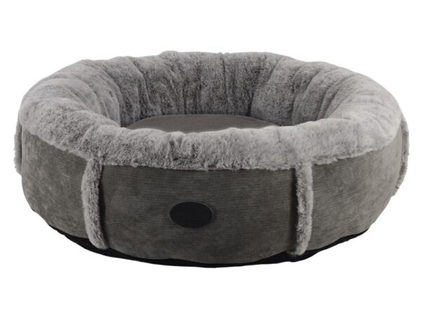 Nobby Kuschelbett Donut Jola grau, rund Ø 55 cm