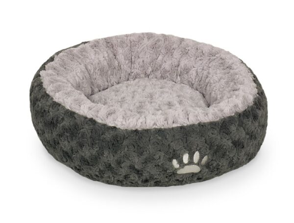 Nobby Kuschelbett Donut Seoli dunkelgrau/hellgrau, rund Ø80 cm