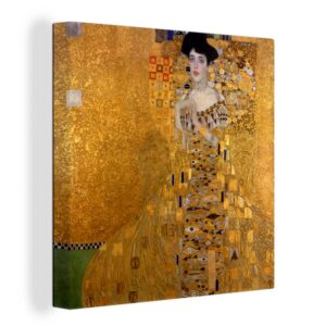 OneMillionCanvasses® Leinwandbild Porträt von Adèle Bloch-Bauer I - Gemälde von Gustav Klimt, (1 St), Leinwand Bilder für Wohnzimmer Schlafzimmer