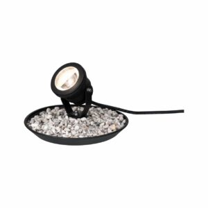 Paulmann Plug & Shine LED Teichleuchte Outdoor schwarz 20 cm warmweiß