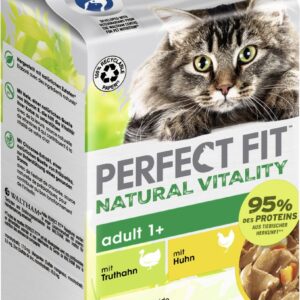 Perfect Fit Natural Vitality 1+ Truthahn & Huhn Katzenfutter 6 x 50g