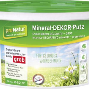 Pronatur Mineral Dekor-Putz 15 kg 1 mm grob weiß