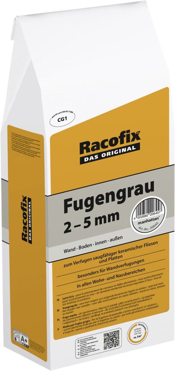 Racofix Fugengrau manhattan, 5 kg Beutel