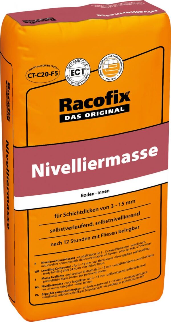 Racofix Nivelliermasse 20 kg-Sack, für Innen