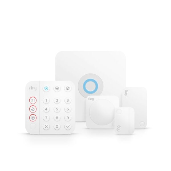 Ring Alarm Starter Kit weiß 2.Generation 5er Set, Signal Verstärker