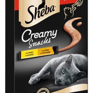 Sheba Creamy Snacks Huhn & Käse Katzensnack 9 x 12g