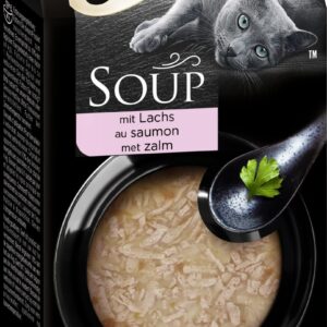 Sheba Soup mit Lachs Katzenfutter 4 x 40g