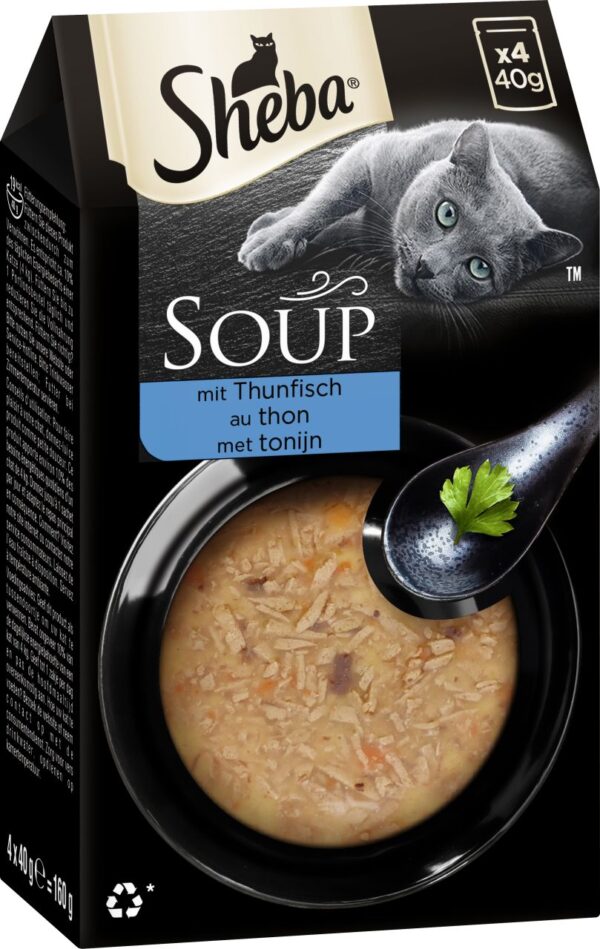 Sheba Soup mit Thunfisch Katzenfutter 4 x 40g