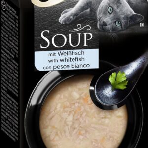 Sheba Soup mit Weißfisch Katzenfutter 4 x 40g