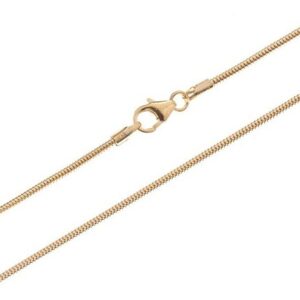 Silberkettenstore Goldkette Schlangenkette 1,4mm - 333 Gold, viele Längen wählbar