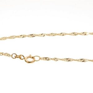 Silberkettenstore Goldkette Singapurkette 1,8mm - 333 Gold Länge