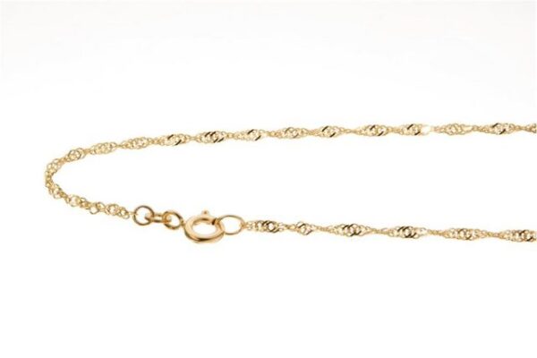 Silberkettenstore Goldkette Singapurkette 1,8mm - 333 Gold Länge