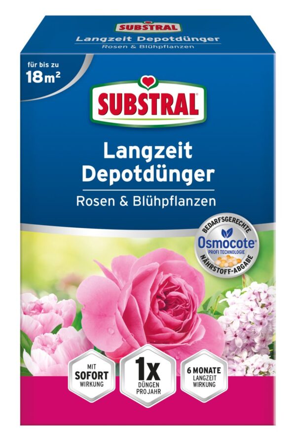 Substral Langzeit Depotdünger Rosen & Blühpflanzen 750 g