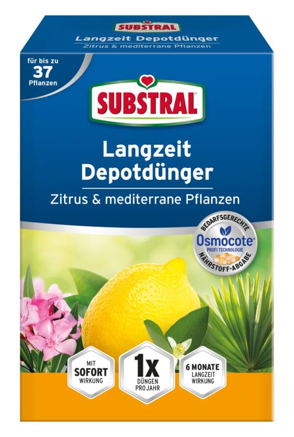 Substral Langzeit Depotdünger Zitrus & mediterrane Pflanzen 750 g