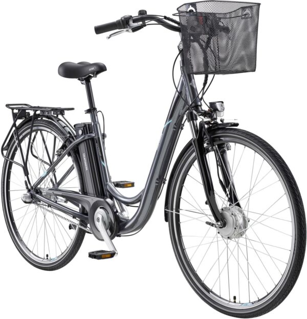 Telefunken E-Bike City RC830 Multitalent unisex 28 Zoll RH 48cm 3-Gang 374 Wh anthrazit