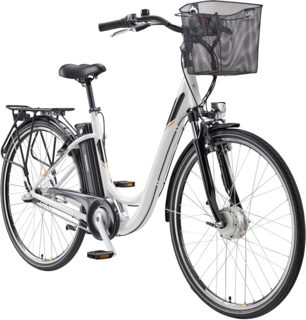 Telefunken E-Bike City RC830 Multitalent unisex 28 Zoll RH 48cm 3-Gang 374 Wh weiß