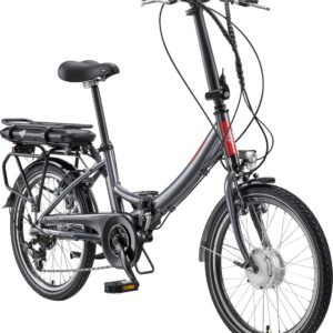 Telefunken E-Bike Faltrad Kompakt F810 unisex 28 Zoll RH 33cm 7-Gang 374 Wh anthrazit