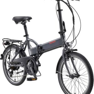 Telefunken E-Bike Faltrad Kompakt F820 unisex 20 Zoll RH 37cm 6-Gang 280 Wh anthrazit