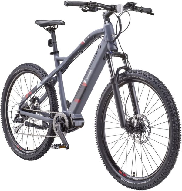 Telefunken E-Bike MTB Aufsteiger M925 unisex 27,5 Zoll RH 50cm 9-Gang 504 Wh graphit grau