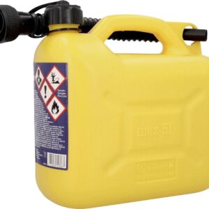 Unitec Benzinkanister 5 Liter Volumen Kunststoff gelb